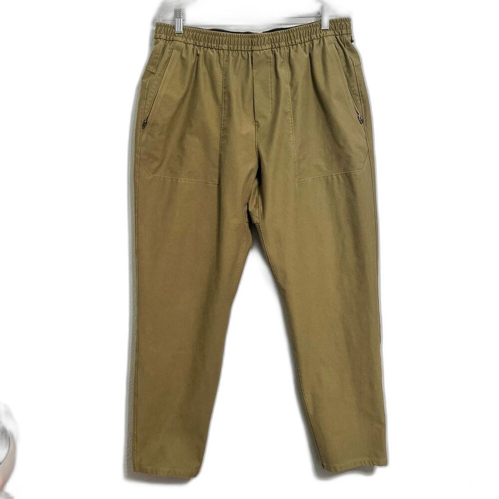 Lululemon Utilitech Pull-On Classic Fit Pants Men XL Olive Green Elastic Waist